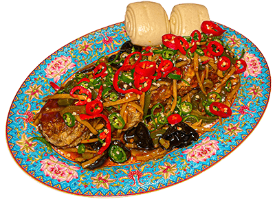 쉬림프 가지튀김